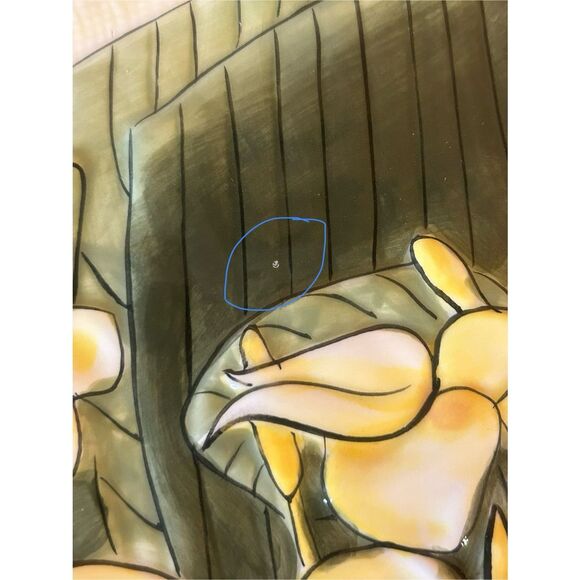 Island Plantations Island Garden Serving Platter hand painted (5595) - Picture 2 of 10